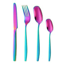 Axyaa Stainless Steel Tableware Set - Knife, Fork, Spoon, 4-Piece Steak Cutlery