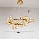 Axyaa LED Pendant Chandeliers for Modern Living and Dining Room Lighting