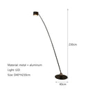Axyaa Black Nordic Standing LED Floor Lamp for Home Decor & Bedroom