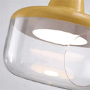 Axyaa Clear Glass Pendant Lamp: Cartoon LED Hanging Light for Living Room & Cafe