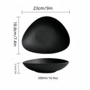 Axyaa Triangular Ceramic Salad Bowl, Microwave Safe & Creative Fruit Tableware