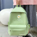Axyaa Daisy Print Mini Canvas Children's Backpack - Small Student Schoolbag