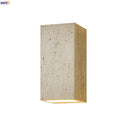 Axyaa Wabi Sabi LED Wall Light Fixtures - Yellow Travertine Bedroom Lamps