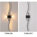 Axyaa LED Wall Lights for Bedroom Living Room Indoor, Modern Wall Sconce Lighting