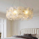 Axyaa Modern Glass Flower LED Chandelier for Home Living Room Bedroom Decor