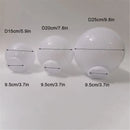 Axyaa Clear Acrylic Globe Lampshade for Post Pillar Lamps - D15cm/D20cm/D25cm