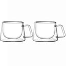 Axyaa Double Wall Glass Coffee Mug Tea Milk Juice Cup Thermo Insulated