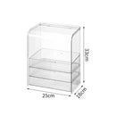 Clear Acrylic Makeup Organizer Box by Axyaa - Dustproof Storage for Bathroom and Lipstick