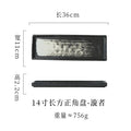 Axyaa Ceramic Sushi Plate Long Tray for Hot Pot BBQ Commercial Tableware