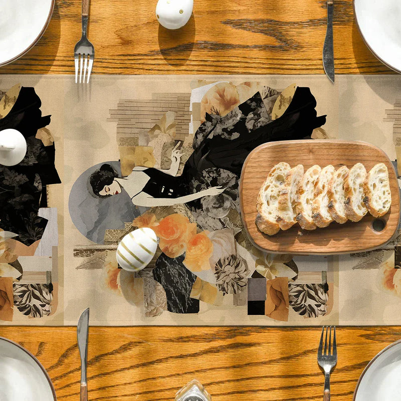 Axyaa Geometric Table Runner - Wedding Dining Coffee Decor Runners