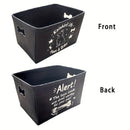 Felt Pet Toy Box Organizer by Axyaa - Organize Dog Toys, Blankets, & More