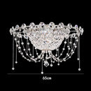 Axyaa French Villa Crystal Chandelier - Elegant Indoor Staircase Suspension Light