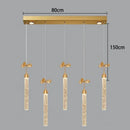 Axyaa Crystal Chandelier, Elegant Dining Room Lighting, Luxury Living Room Pendant Lights