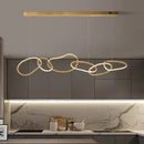 Axyaa Modern Ring LED Pendant Chandelier for Living Room, Dining Room, Bedroom, Kitchen