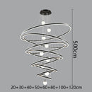 Axyaa Nordic Home Decoration Stair Chandelier Living Room Bedroom Dining Room Pendant Lights Ceiling Light Indoor Lighting