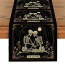 Skeleton Flower Table Runner by Axyaa: Rustic Decor for Wedding Party, Home, Coffee Shop