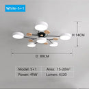 Axyaa Nordic Ceiling Chandeliers in 3 Colors for Home Lighting