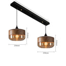 Axyaa Nordic Wood Grain LED Pendant Lamp, Modern Glass, Dining Room, Bedroom