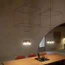 Axyaa Luxe LED Chandeliers: Modern Villa Hanging Wire Lamps for Living Room Lighting