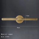 Axyaa Brass Wall Lamp for Bedroom Bathroom Hotel Room Foyer E14 Bulb
