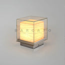 Axyaa Glass Bedside Table Lamp Modern Designer LED Light
