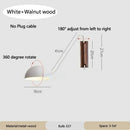 Axyaa Swing Arm Wall Sconce Iron Lampshade Black White Nordic Bedroom Bedside Light