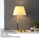 Axyaa Nordic Brass LED Table Lamp for Modern Living Spaces