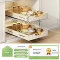 Axyaa Slide Out Kitchen Organizer Tray Plate Rack Spice Storage