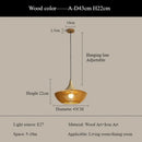 Axyaa Wooden Art Pendant Light for Modern Minimalist Decor
