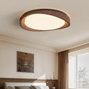 Axyaa Wood Grain Minimalism Ceiling Light 60W for Living Room Bedroom Lighting