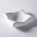Axyaa White Hotel Square Plate, Ceramic Artistic Tableware, New Cold Dish Pillows.