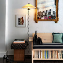 Axyaa Minimalist Pleated Fabric LED Floor Lamp for Home Decor