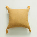 Axyaa Linen Tassel Cushion Cover for Home Decor