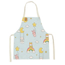 Axyaa Cute Bunny Carrot Apron with Daisies for Home Cooking and Baking