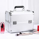 Axyaa Makeup Train Case with Adjustable Sliding Trays & Lockable Compartments