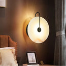 Axyaa Nordic Marble LED Wall Lamp | Circular Restaurant & Bedroom Lighting