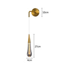 Axyaa Nordic Crystal Bedside Wall Lamp: Modern Luxury Lighting Fixtures