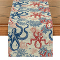 Axyaa Coral Table Runner for Rustic Dining Decor - Wedding Party Home Coffee Hotel