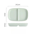 Axyaa Ceramic Grid Plate for Weight Loss Fruit Breakfast - Highend Quality