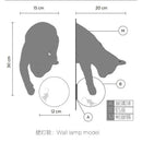 Axyaa Resin Kitten Wall Lamp: Nordic Cartoon Cat Light Fixture & Art Statue