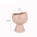 Axyaa Pout Face Ceramic Vase | Room Aesthetic Decor & Flowers Arrangement