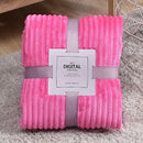 Axyaa Coral Fleece Winter Blanket - Soft & Warm Sofa Bedspread Plaid