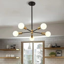 Axyaa Nordic Sputnik Black Gold Chandelier LED E27 Modern Pendant Light