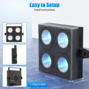Axyaa Wash Lights 4x12W RGBW LED Par Lights for DJ Disco Party Event
