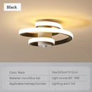 Axyaa Spiral LED Ceiling Light for Home Decor, Black/White, Modern Lighting Fixtures