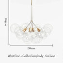 Axyaa Nordic Bubbleball LED Chandelier for Children's Room and Living Room