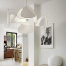 Axyaa Leaf Grid Fabric Chandelier for Kitchen Island, Living Room, Bedroom