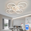 Axyaa Modern LED Chandelier for Home Lighting - Black/White, AC110-220V