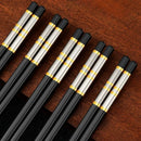 Axyaa Premium Chinese Sushi Chopsticks Set - Anti-bacterial & Anti-mould - Home Use