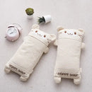 Axyaa Kids Buckwheat Pillow: Knitted Cotton Shell, Neck Support, 25x40cm